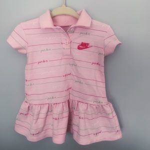 Nike baby girls short sleeve polo dress 12m